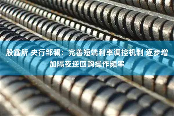 股鑫所 央行邹澜：完善短端利率调控机制 逐步增加隔夜逆回购操作频率