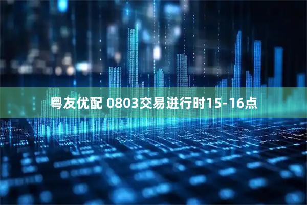 粤友优配 0803交易进行时15-16点
